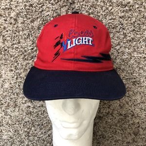 Vintage 90s Coors Light Sterling Marlin #40 Sample Snapback Hat